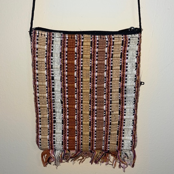 Vintage Boho Woven Purse Handbag 1990’s - Picture 3 of 8